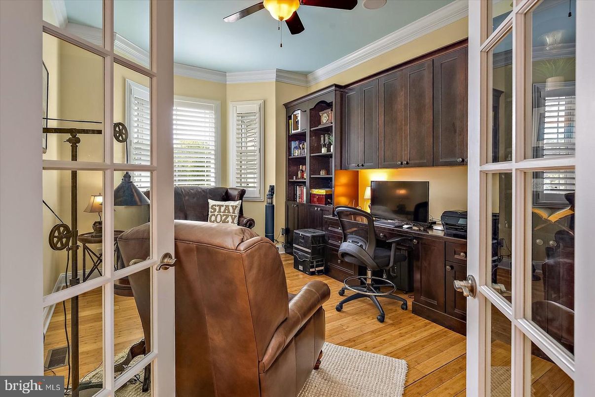 Home Office, Interior, Wood Texture Flooring