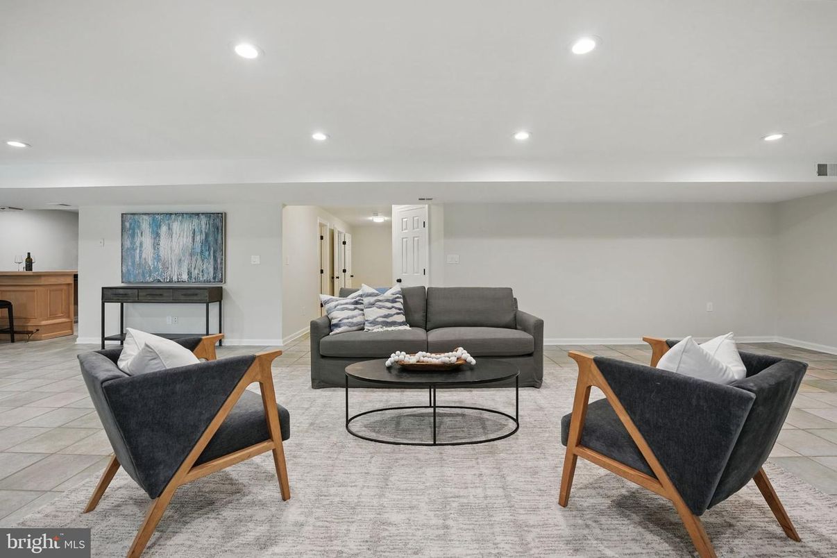 Interior, Living room, Recessed Lighting
