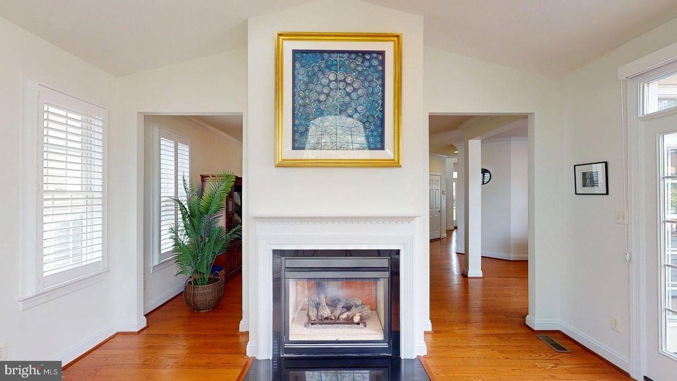 Fireplace, Interior, Wood Texture Flooring