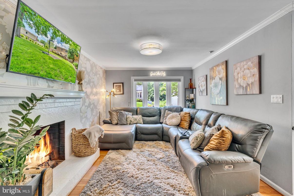 Fireplace, Interior, Living room, Wood Texture Flooring