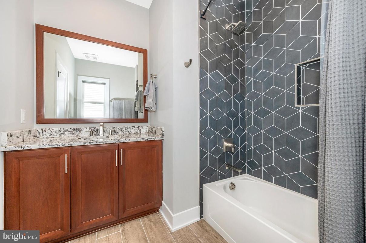 Bathroom, Interior, Wood Texture Flooring
