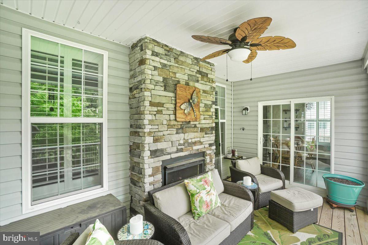 Fireplace, Interior, Stone Walls