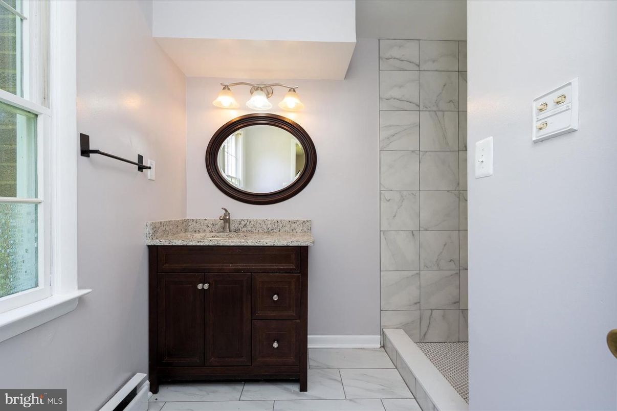 Bathroom, Glass Shower, Interior, Marble, Marble Walls