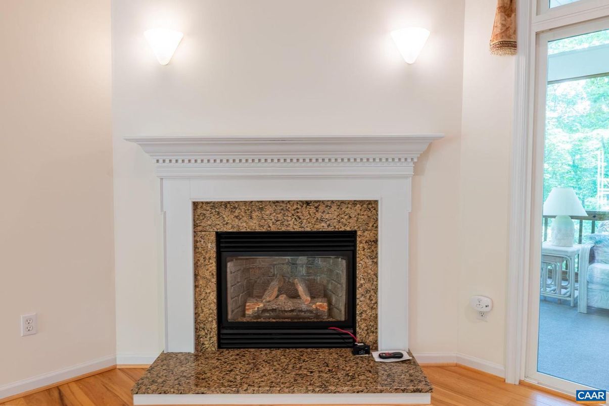 Fireplace, Interior, Wood Texture Flooring