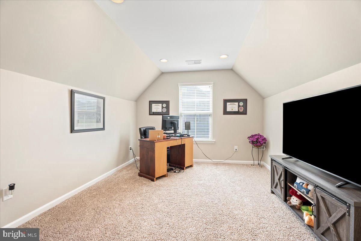 Home Office, Interior, Recessed Lighting