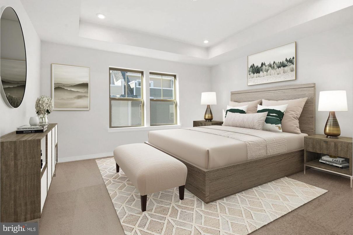 Bedroom, Interior, Recessed Lighting