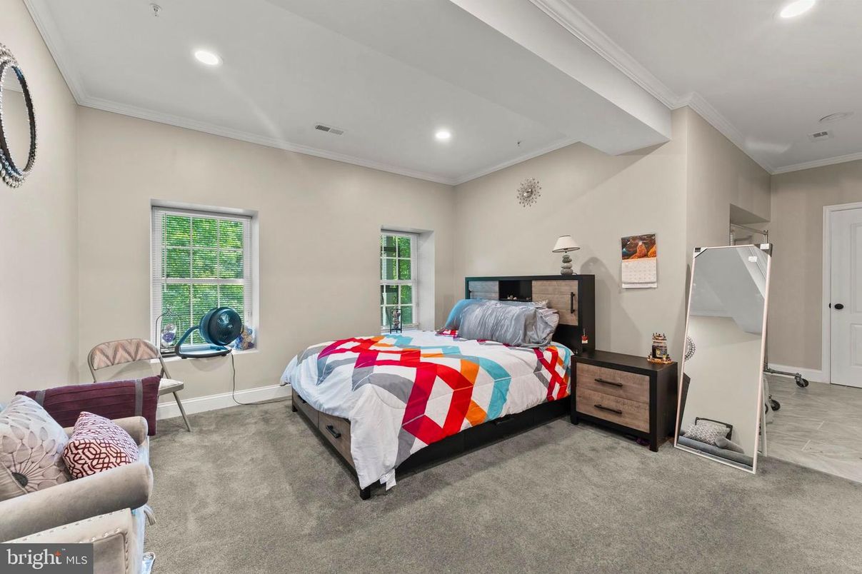 Bedroom, Interior, Recessed Lighting