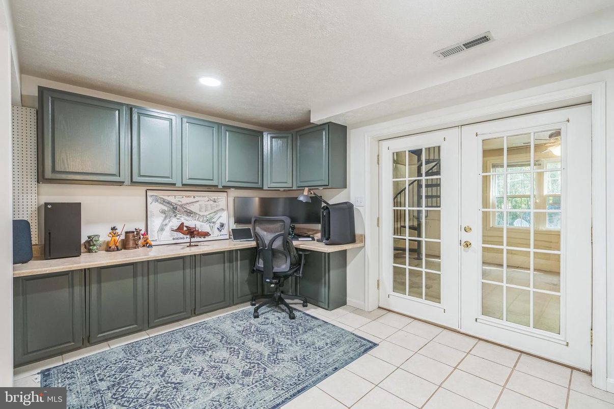 Home Office, Interior, Recessed Lighting