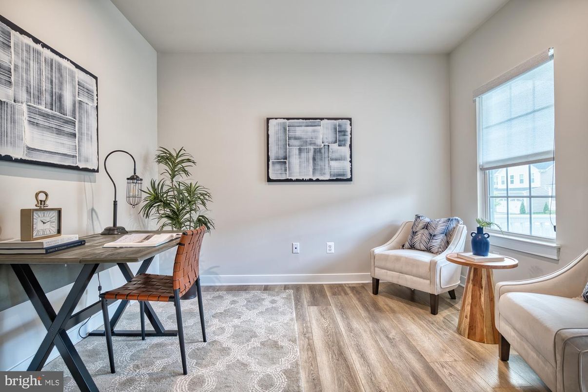 Home Office, Interior, Wood Texture Flooring