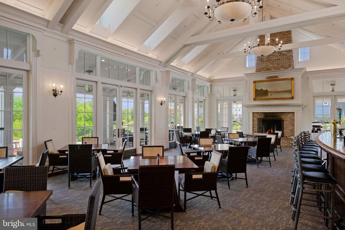 Dining room, Fireplace, Interior