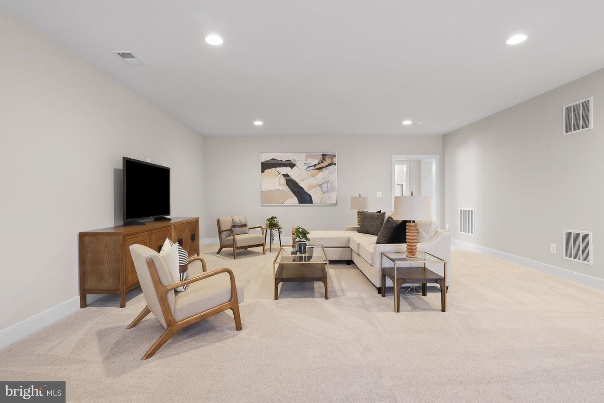 Interior, Living room, Recessed Lighting
