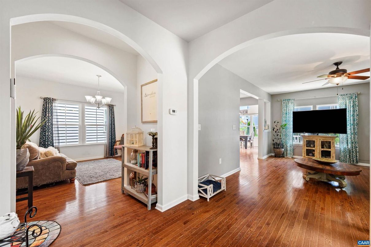 Chandelier, Interior, Wood Texture Flooring