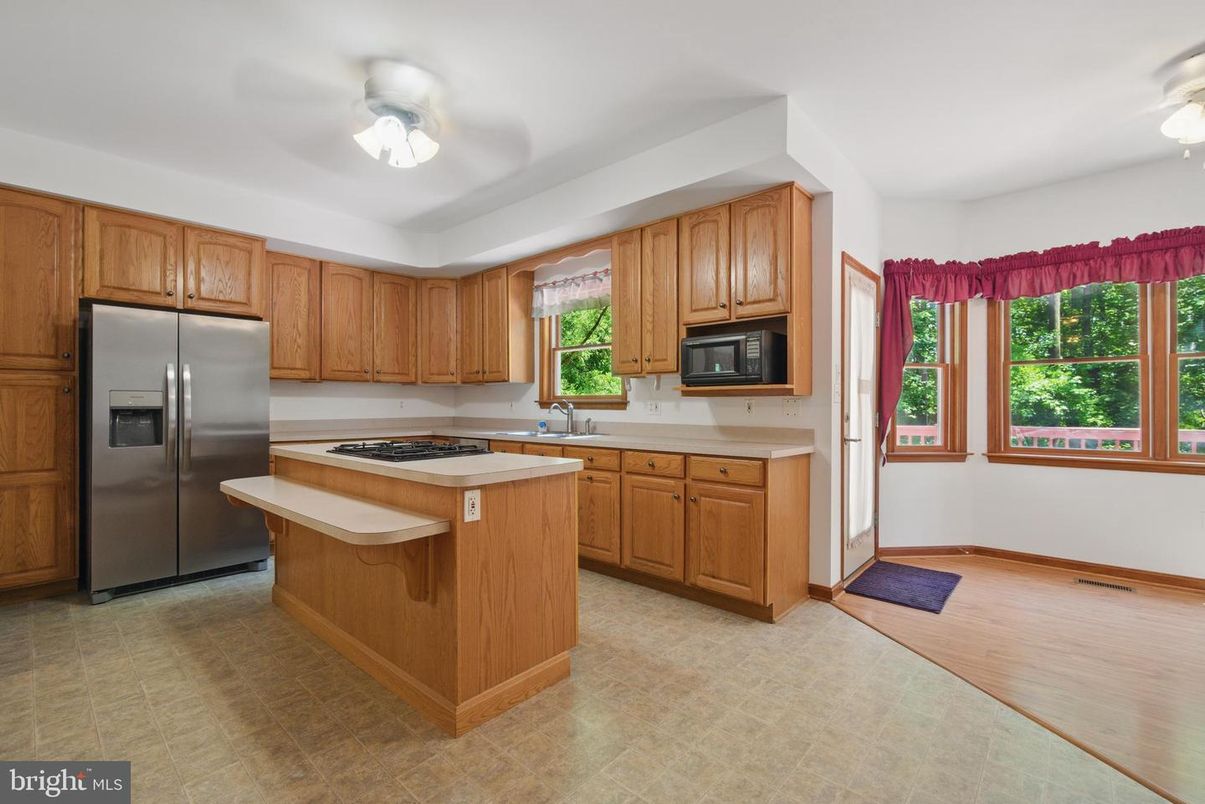 Interior, Kitchen, Wood Texture Flooring