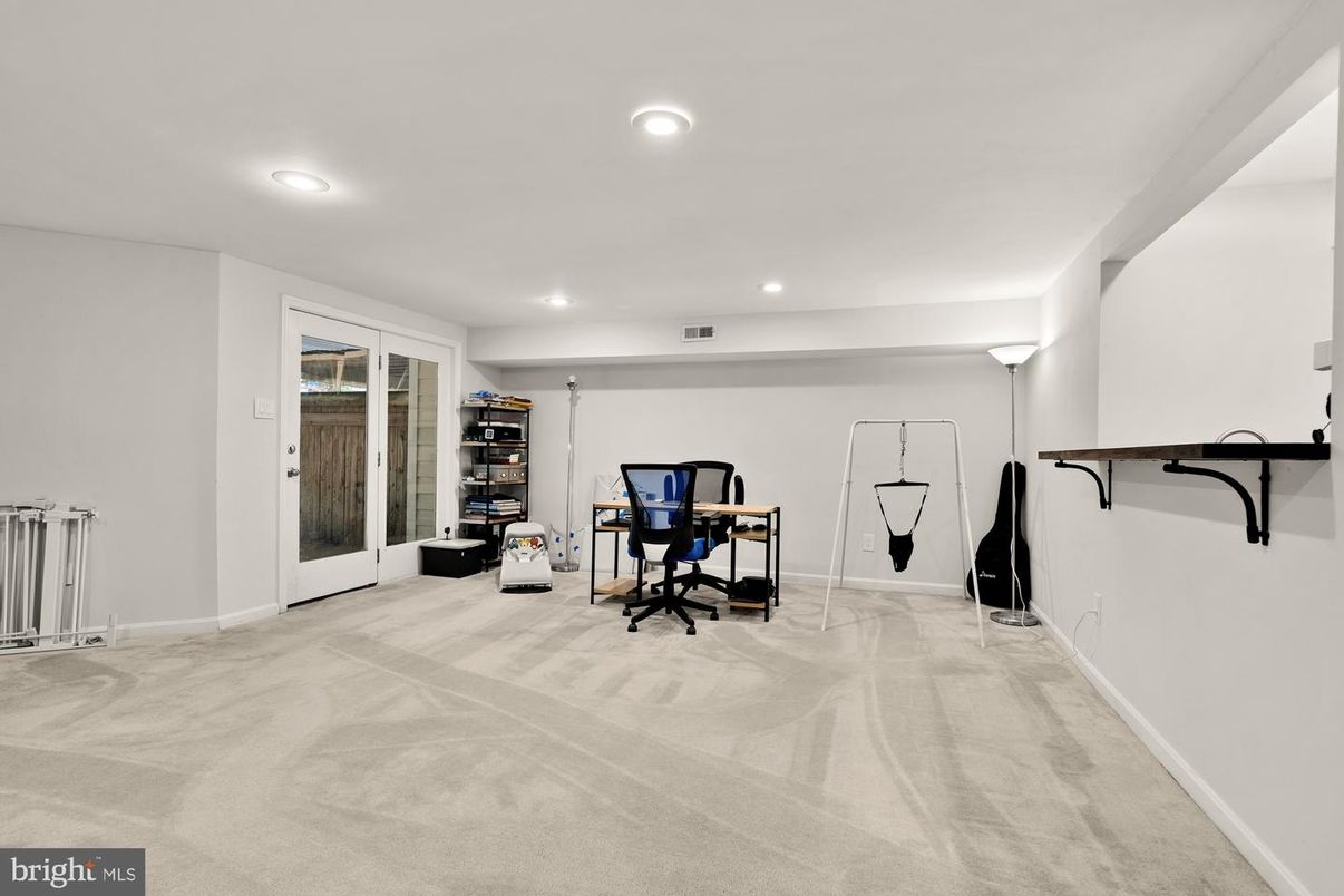 Home Office, Interior, Recessed Lighting