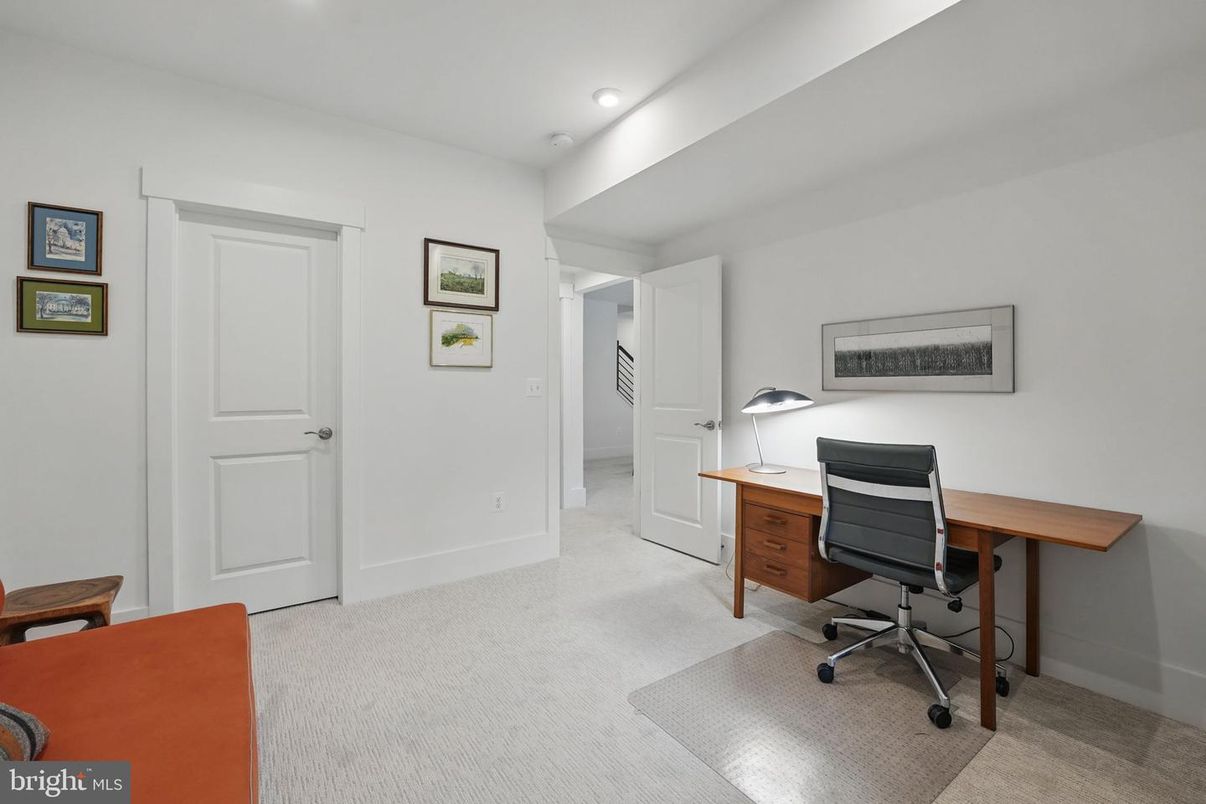 Home Office, Interior, Recessed Lighting