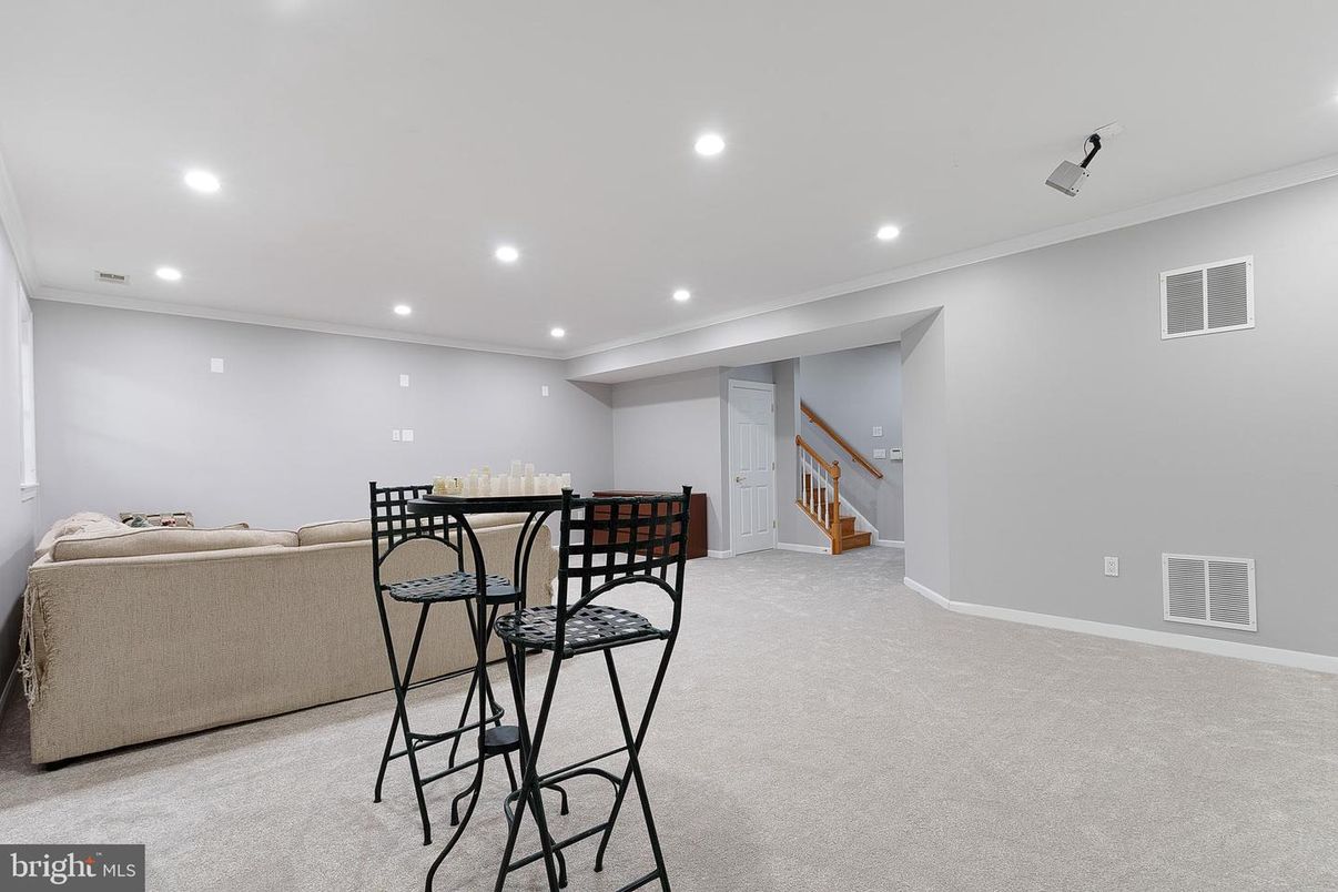 Interior, Living room, Recessed Lighting