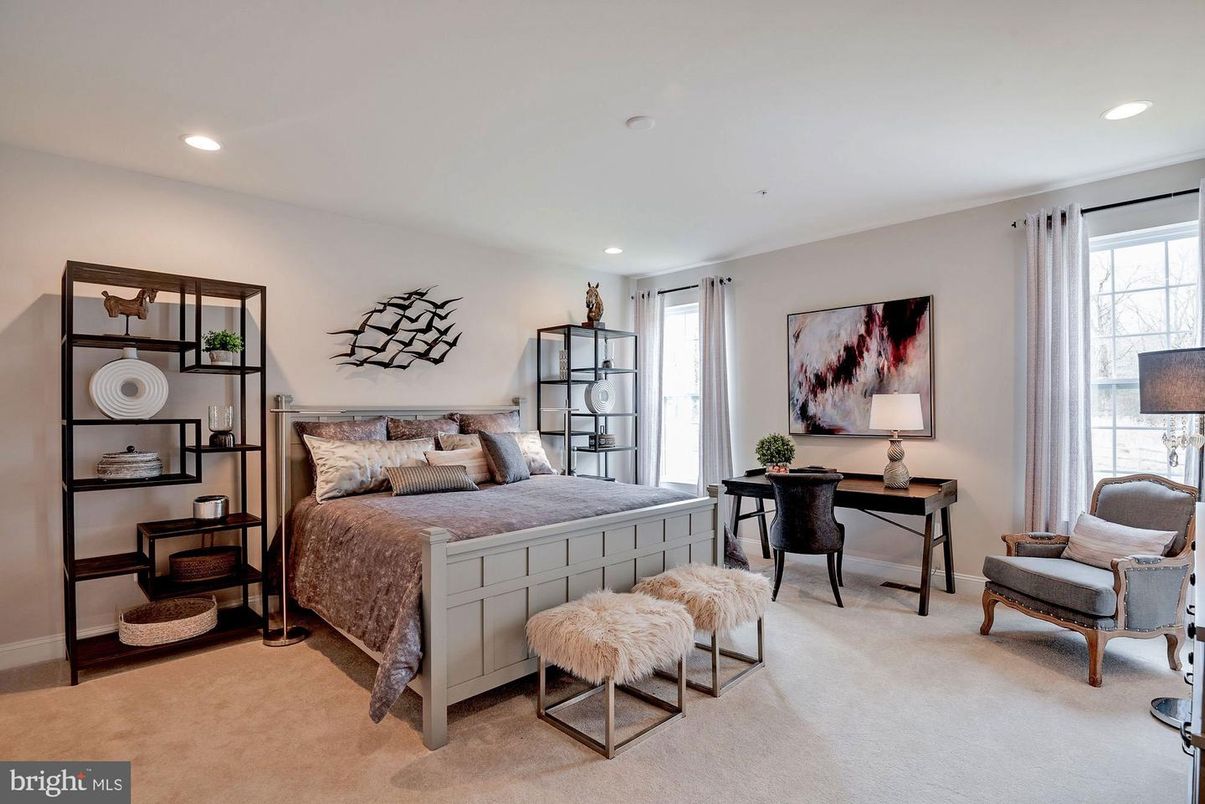 Bedroom, Interior, Recessed Lighting
