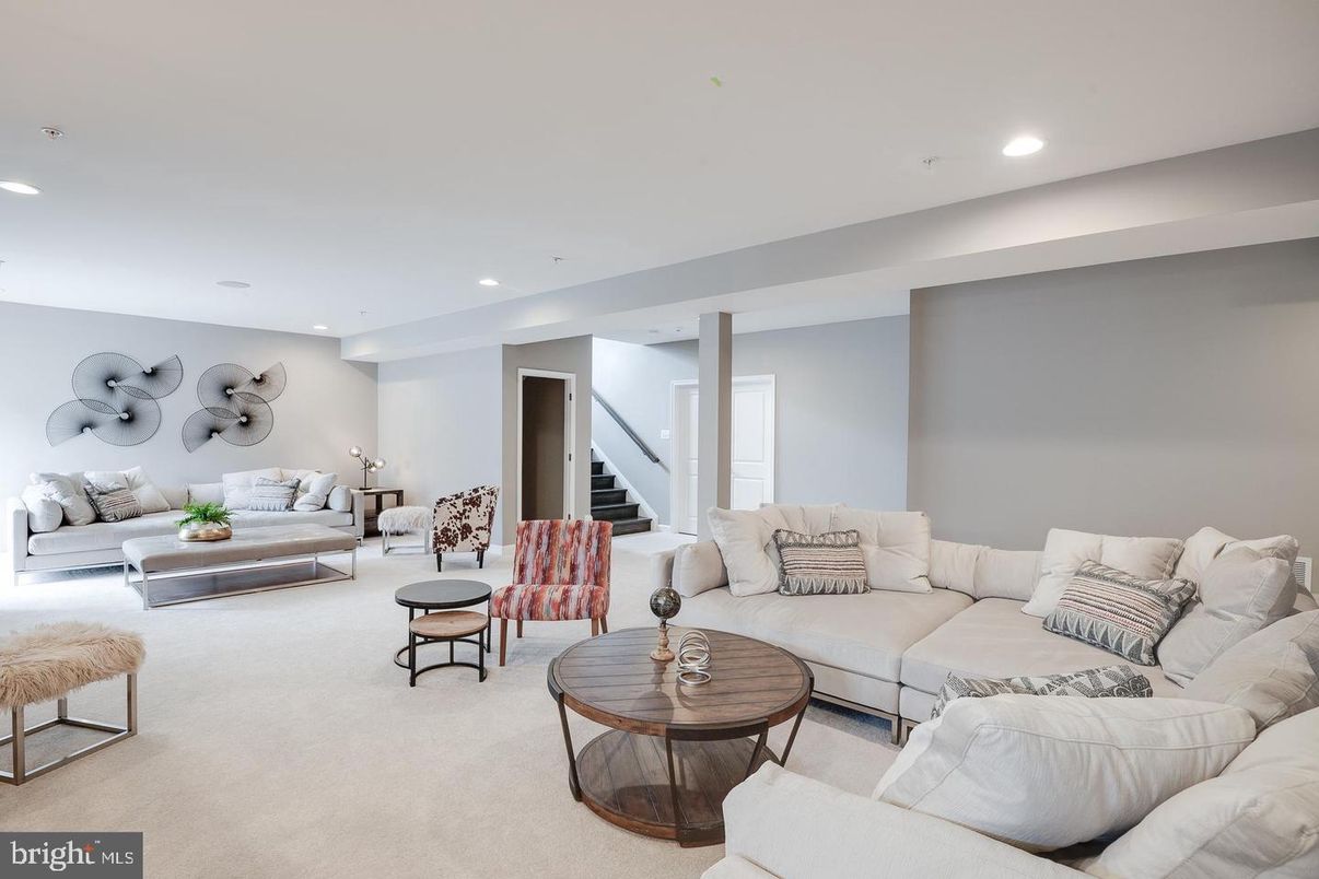 Interior, Living room, Recessed Lighting