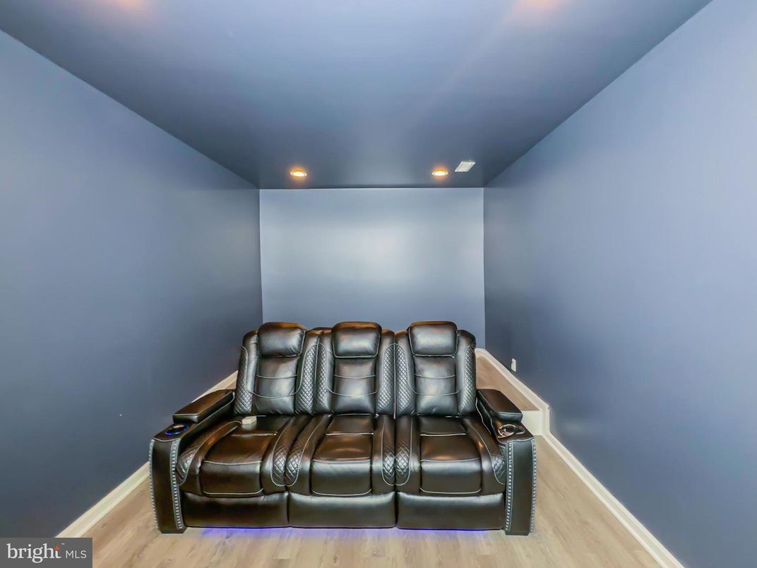 Home Theatre Room, Interior, Recessed Lighting, Theatre Room, Wood Texture Flooring
