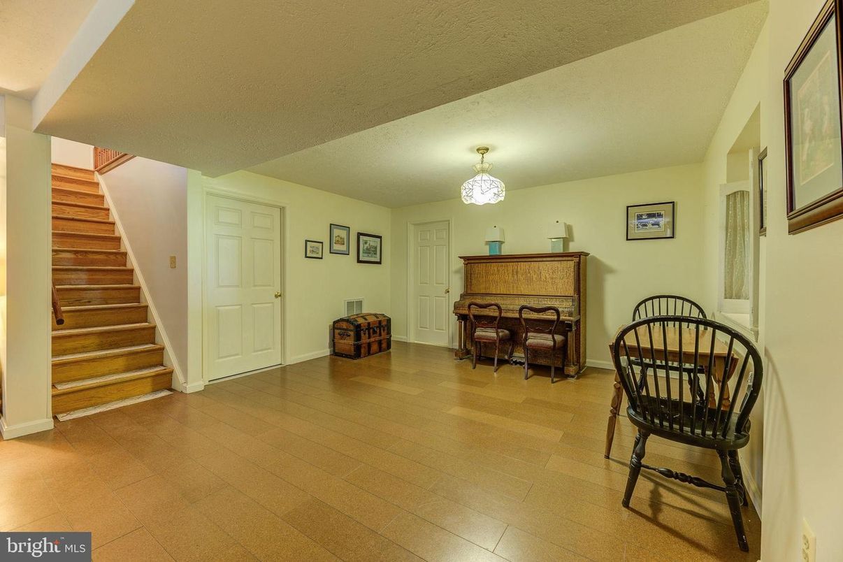 Chandelier, Interior, Piano, Wood Texture Flooring