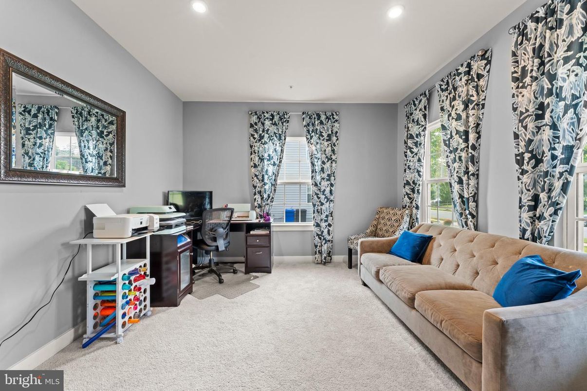 Home Office, Interior, Recessed Lighting