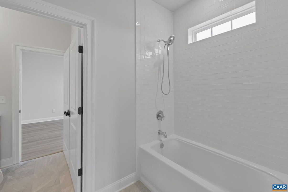 Bathroom, Interior, Recessed Lighting, Wood Texture Flooring