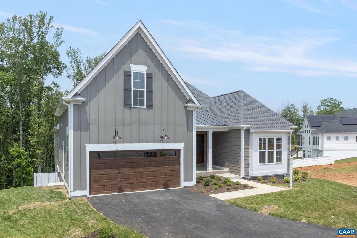Attached, Exterior, Facade, Solar Panels, Farmhouse