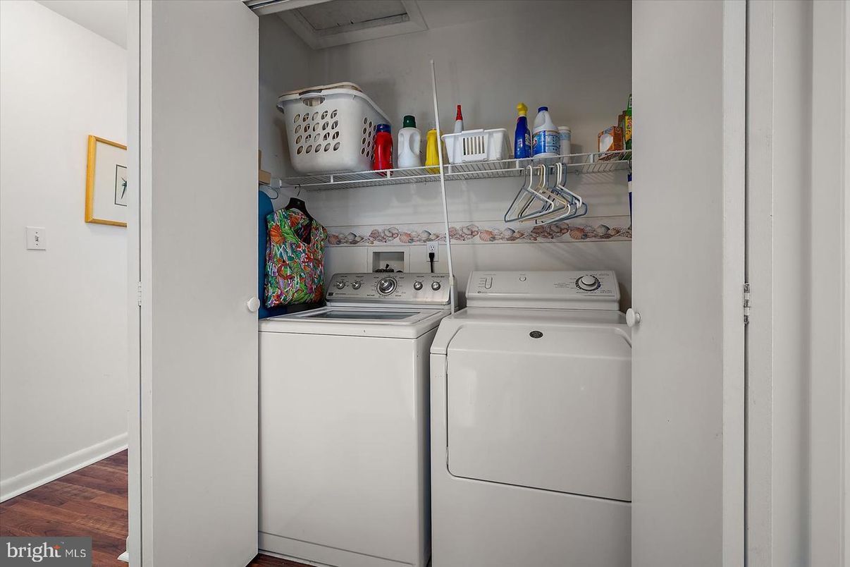 Interior, Utility Closets, Washer, Wood Texture Flooring