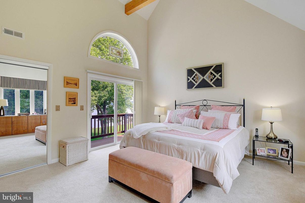 Bedroom, Interior, Wooden Beams