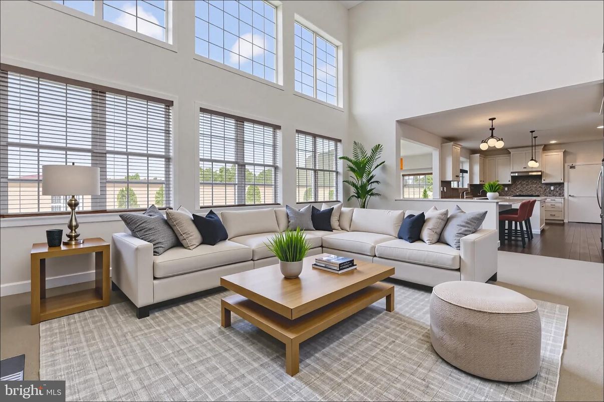 Interior, Kitchen, Living room, Pendant Lights, Stainless Steel Appliances, Wood Texture Flooring