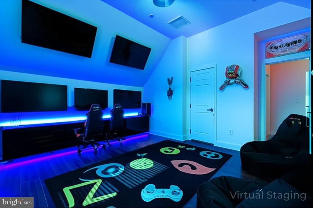 Home Office, Interior, Recessed Lighting