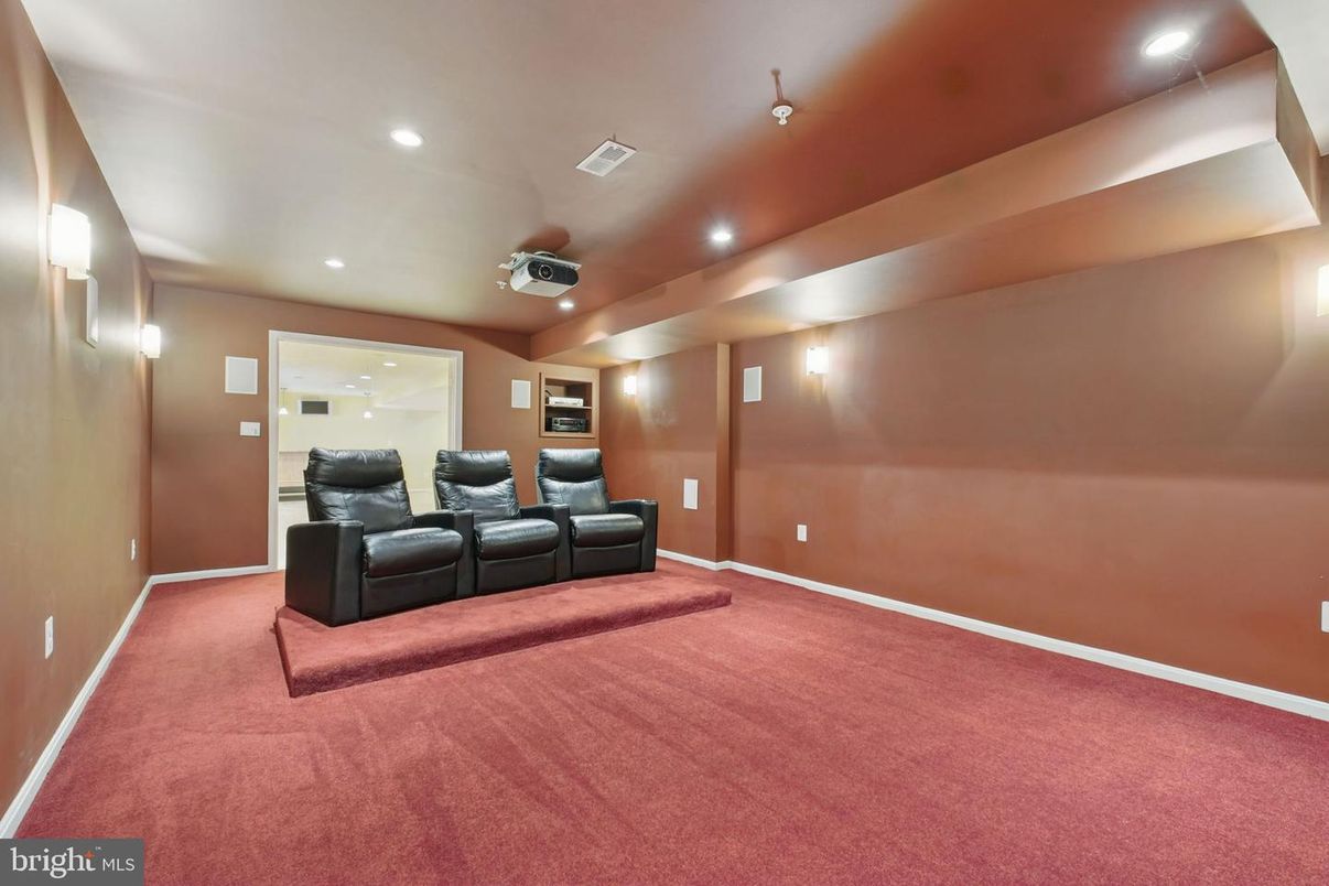 Home Theatre Room, Interior, Recessed Lighting, Theatre Room