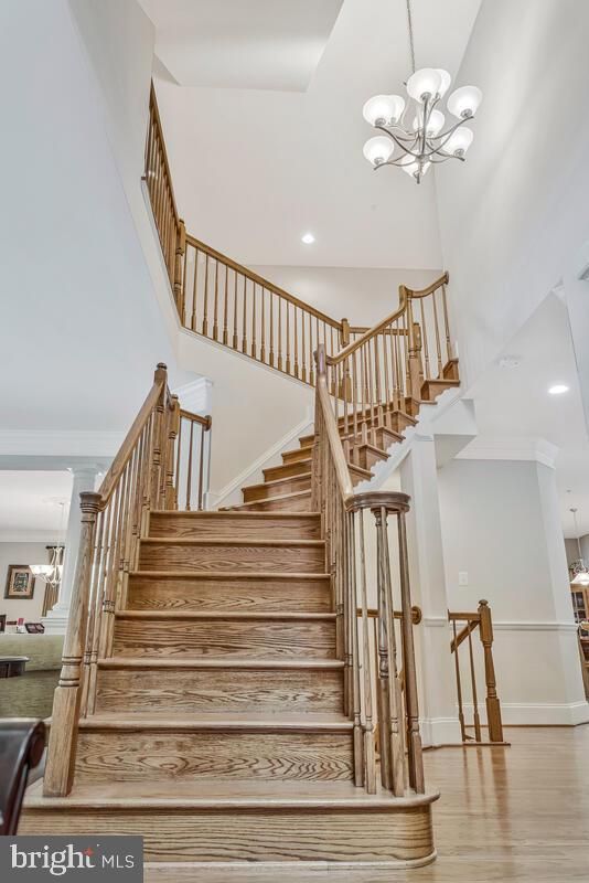 Chandelier, Interior, Recessed Lighting, Wood Texture Flooring