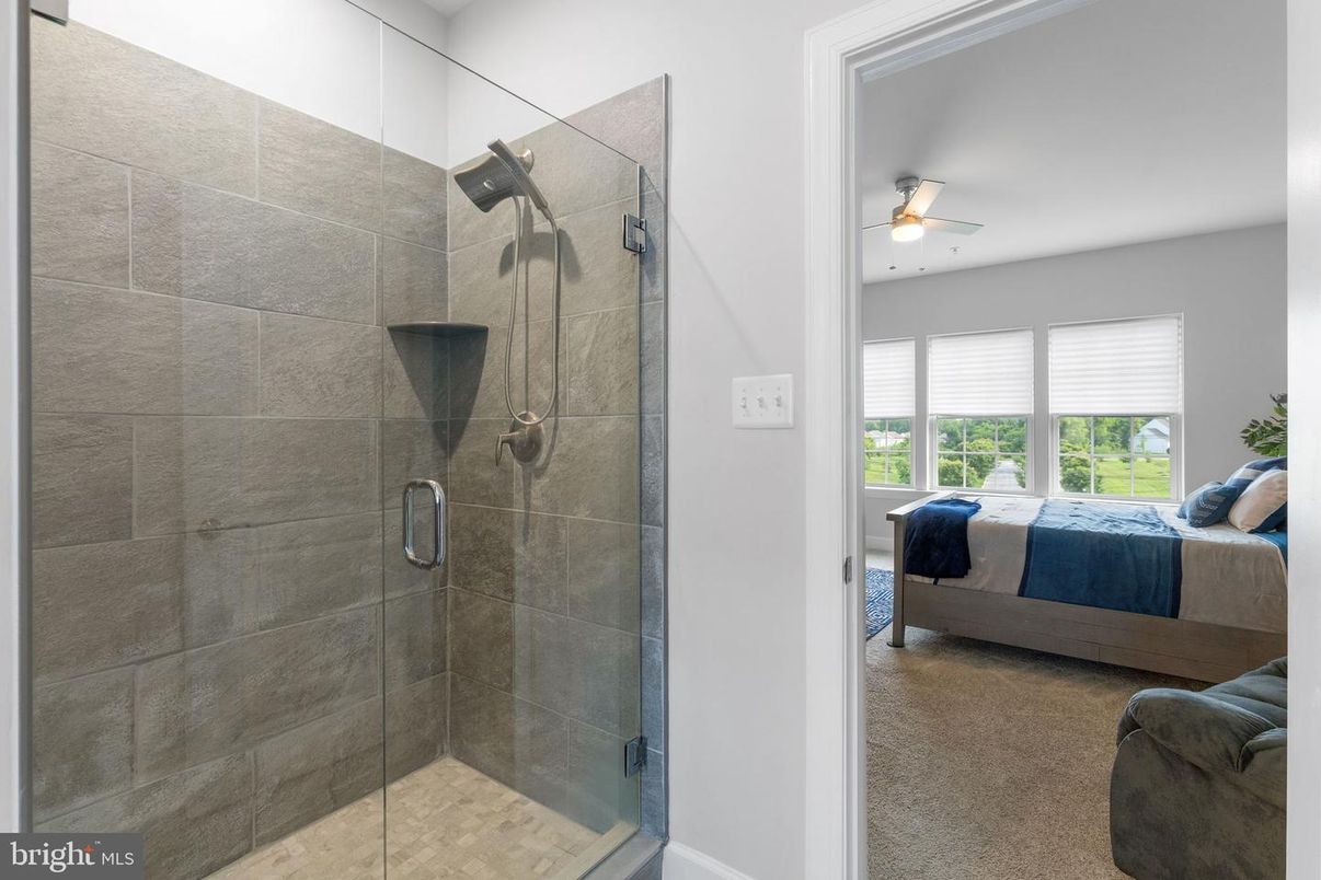 Bathroom, Bedroom, Glass Shower, Interior