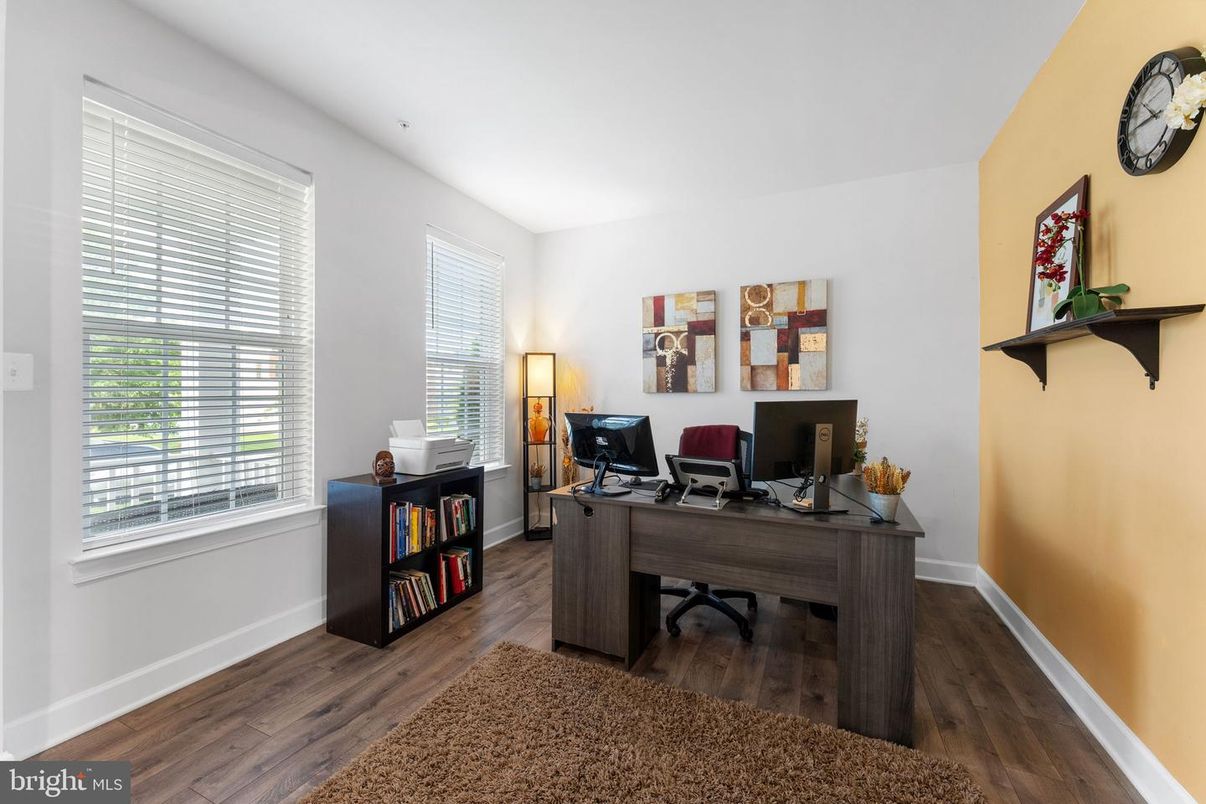 Home Office, Interior, Wood Texture Flooring