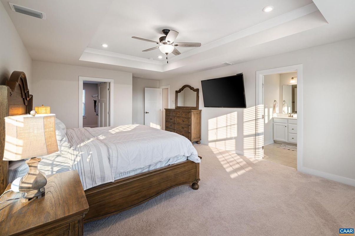 Bedroom, Interior, Recessed Lighting