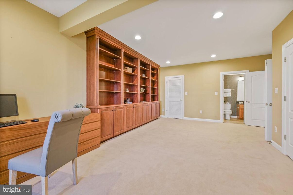Home Office, Interior, Recessed Lighting