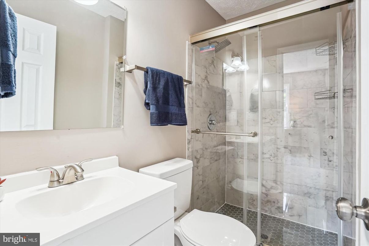 Bathroom, Glass Shower, Interior, Marble Walls