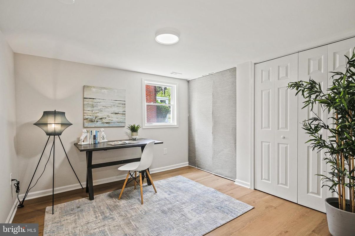 Home Office, Interior, Wood Texture Flooring