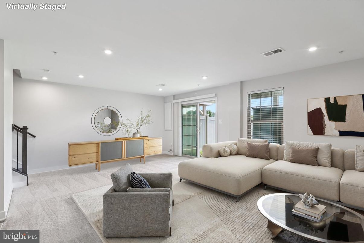 Interior, Living room, Recessed Lighting