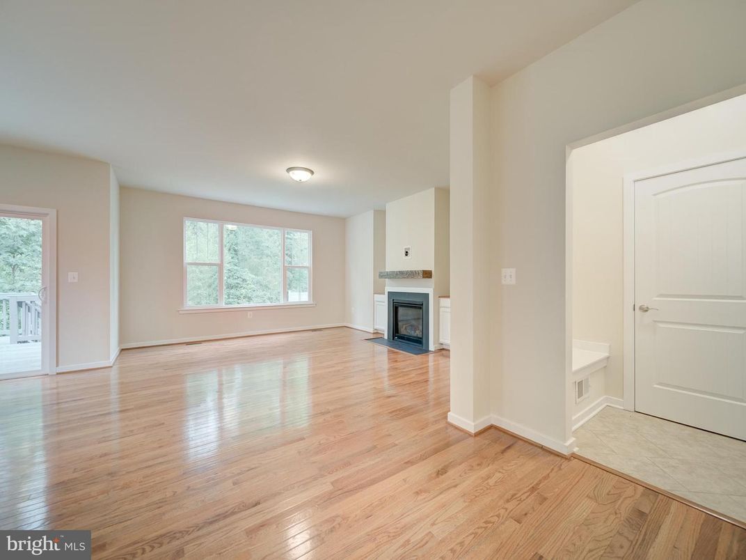 Empty room, Fireplace, Interior, Wood Texture Flooring