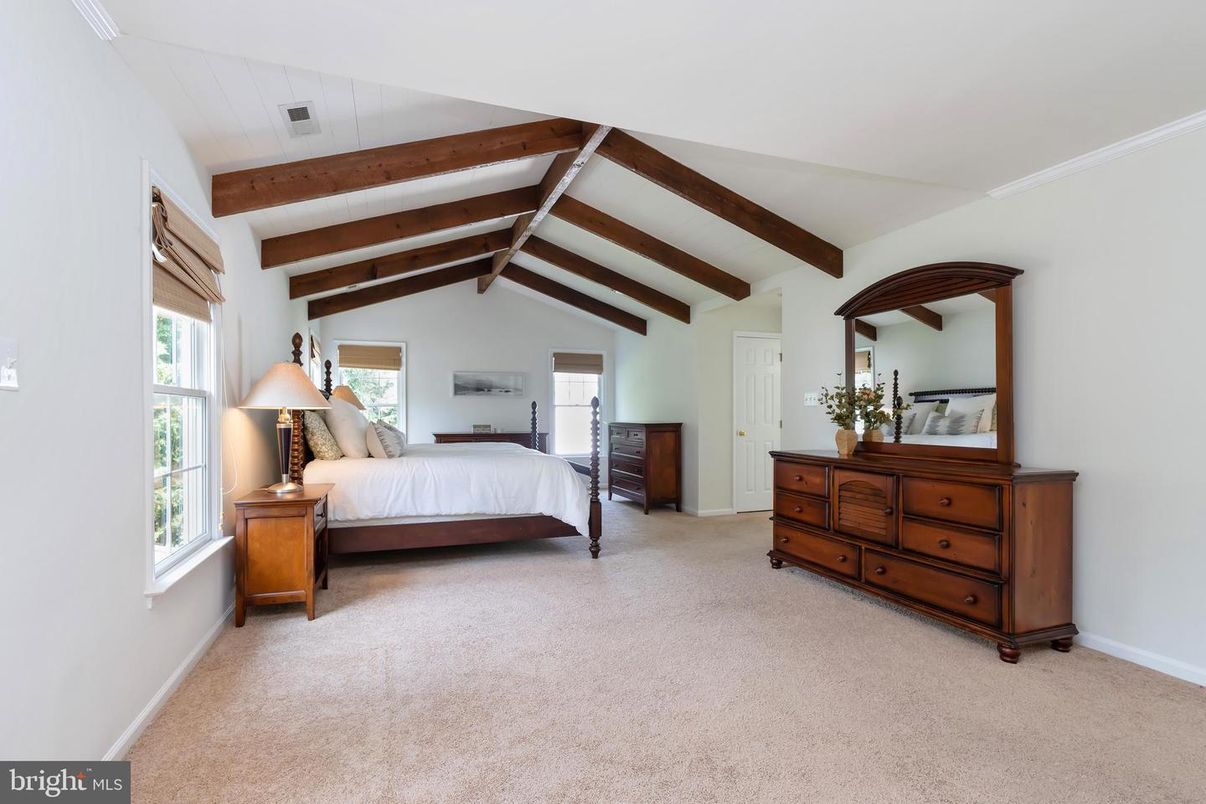 Bedroom, Interior, Wooden Beams