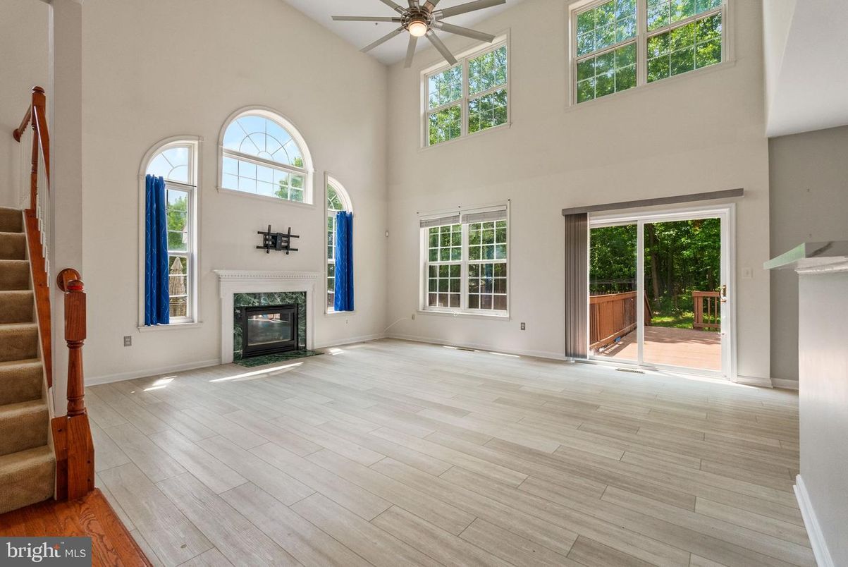 Fireplace, Interior, Wood Texture Flooring