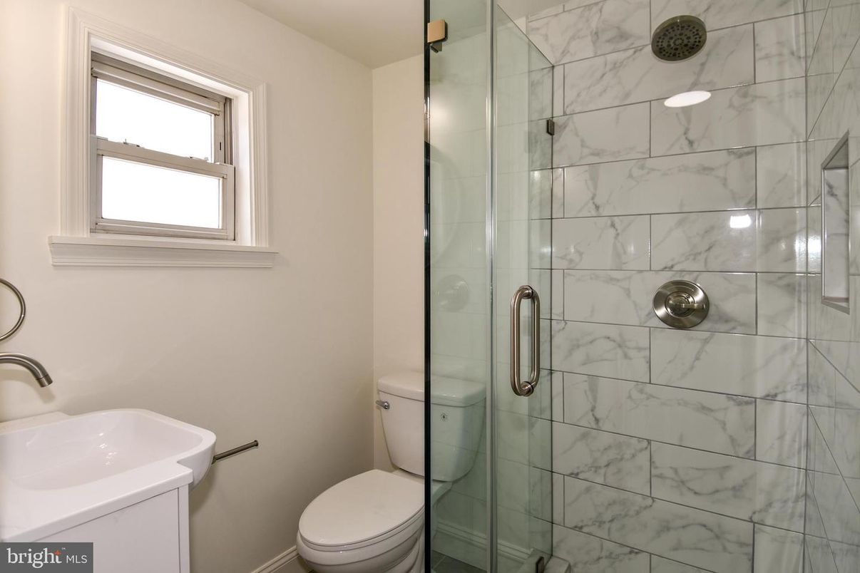 Bathroom, Glass Shower, Interior, Marble Walls