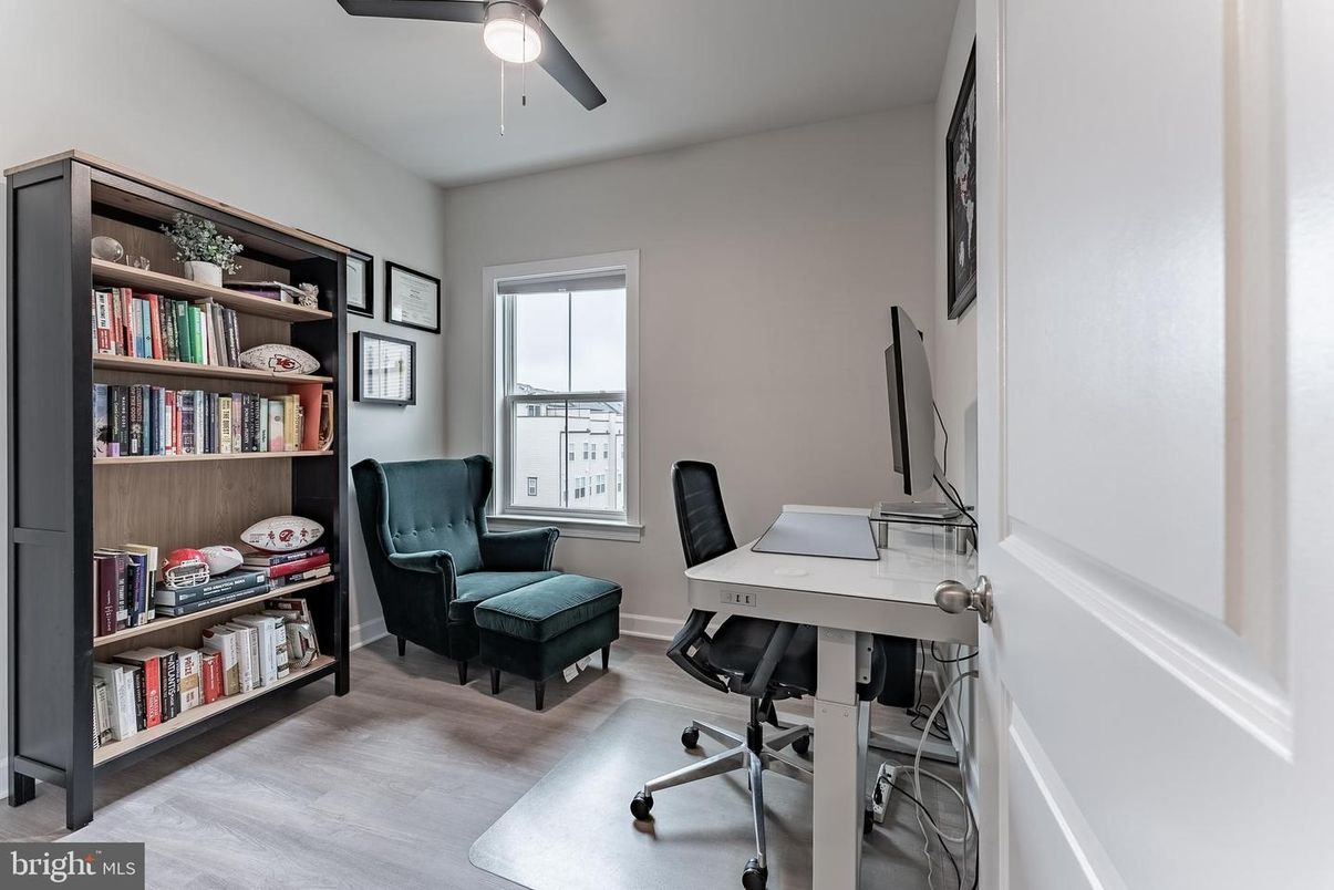 Home Office, Interior, Wood Texture Flooring