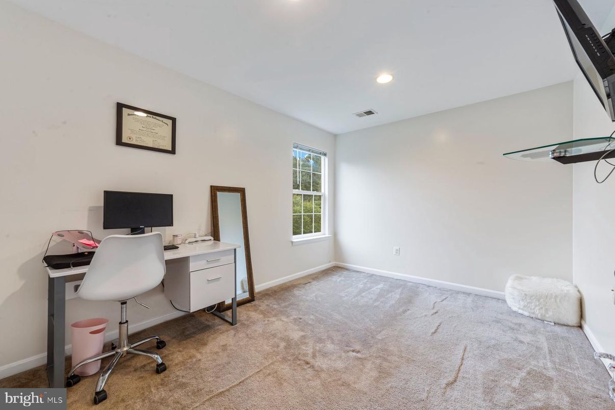 Home Office, Interior, Recessed Lighting