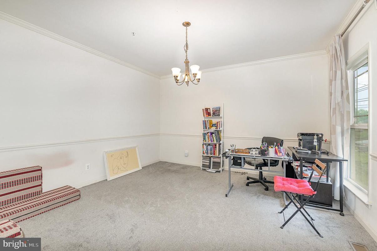 Chandelier, Home Office, Interior
