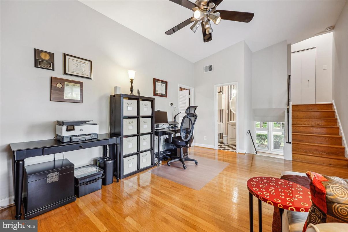 Home Office, Interior, Wood Texture Flooring