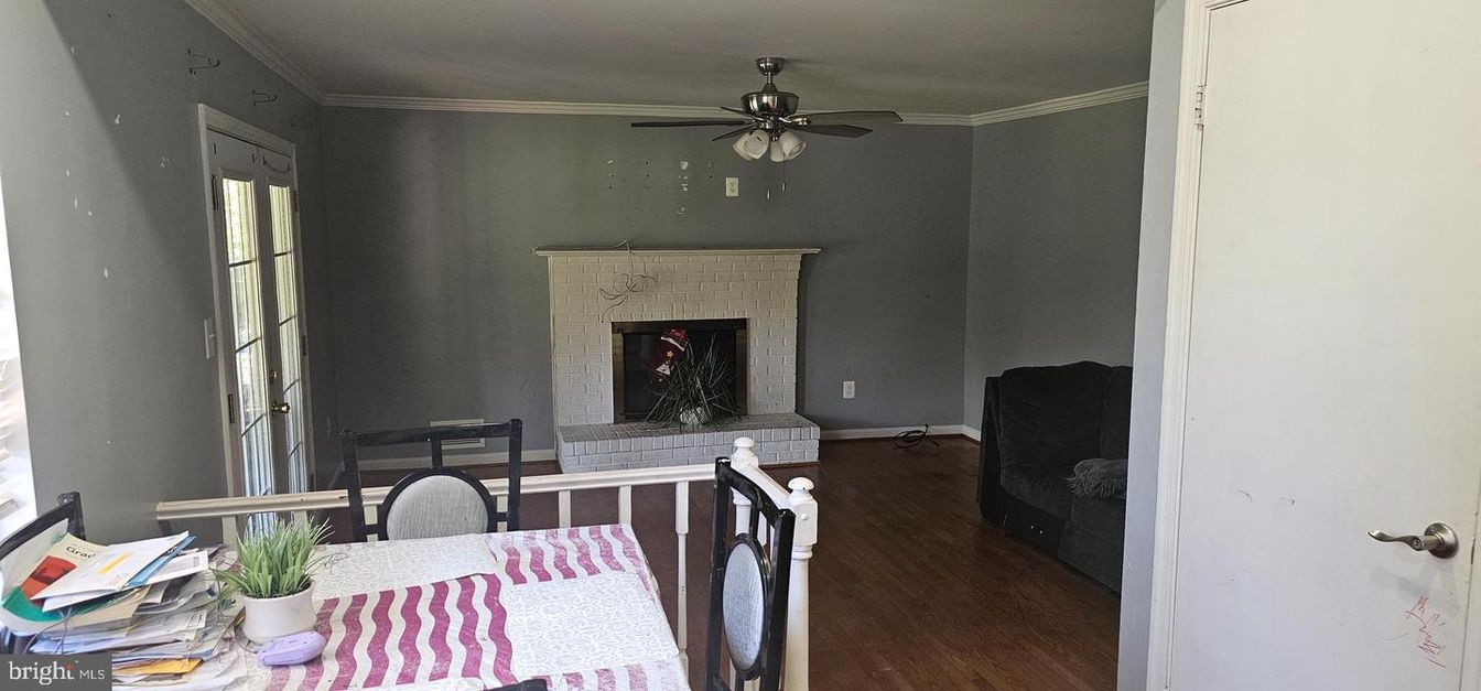 Fireplace, Interior, Wood Texture Flooring
