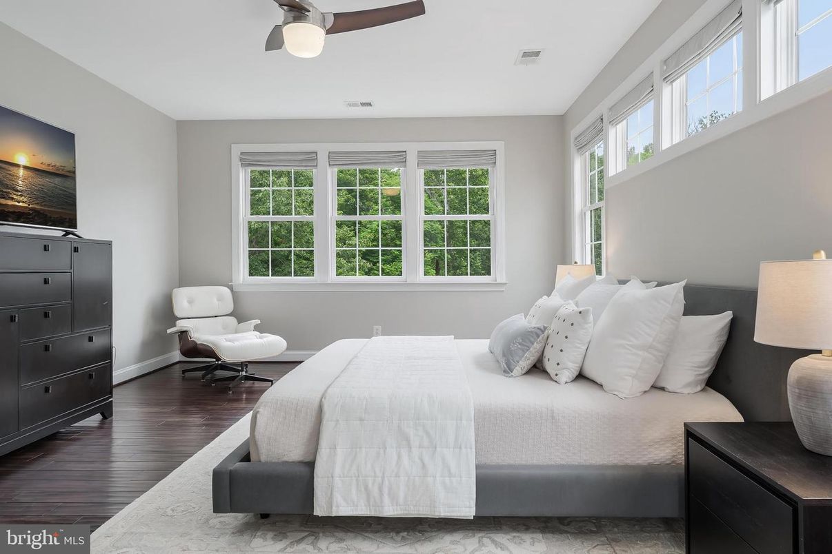 Bedroom, Interior, Wood Texture Flooring